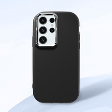 Ucuc Samsung Galaxy S23 Ultra Uyumlu Darbe Emici Kamera Korumalı Siyah Silikon Kılıf