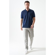 Tena Erkek 739-GRI Beli Yarım Lastikli ve Fermuarlı Yerli Teknik SRN42 Kumaş Pantolon