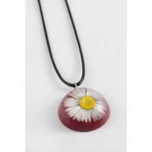 İsmiyle Al Papatya Epoksi Kolye