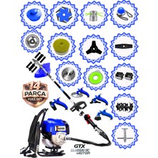 Prowackers German VRX-750 Force Sırt Tırpan+ Akrobat Çapalama + Toprak Eşeleme 14 Parça Full Setli