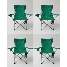 Kılıçaslan Camp Madfox 4'lü Campseat X90 Katlanır Kamp Sandalyesi (Taşıma Çantalı) Green