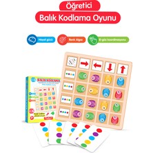 Feyza Design Çift Taraflı Renkli Kartlar ile Zeka ve Kodlama Oyunu