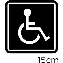 Mıgnatıs Engeli Arabası ve Engelli Kadın Araba Işareti Sticker