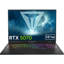 Casper Excalibur G915 Intel Core 7-240H 16GB 480GB RTX5070 165HZ 16" Freedos Gaming Laptop G915.240H-BV70X-C