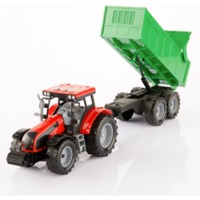 Aya Toys 40104 Römorklu Traktör Pilli Kırmızı