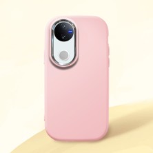 Ucuc Vivo V50 Uyumlu Darbe Emici Kamera Korumalı Pembe Silikon Kılıf