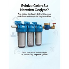 Aquatime Bina Girişi 10" Filtrasyon Sistemi | Ana Giriş Su Filtresi | Temiz ve Sağlıklı Su (Filtre Dahil)