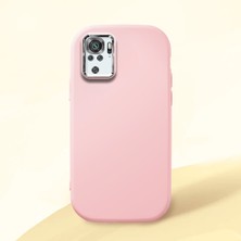 Ucuc Redmi Note 10 4g/note 10S Uyumlu Darbe Emici Kamera Korumalı Pembe Silikon Kılıf