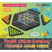 Feyza Design Üçgen Zincir Satranç Eğitici Oyunu Çocuk ve Ebeveyn Için