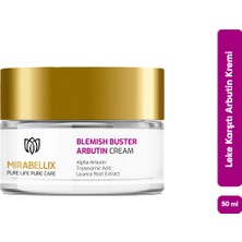 Mirabellix Arbutin, Meyan Kökü Özlü Leke Karşıtı & Aydınlatıcı Krem – Niacinamide ve Hyaluronik Asit Destekli 50 ml