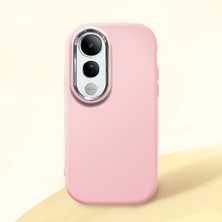Ucuc Vivo V50 Lite 4g/5g Uyumlu Darbe Emici Kamera Korumalı Pembe Silikon Kılıf