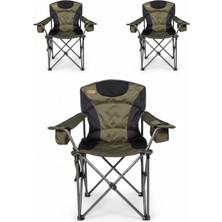Kılıçaslan Camp Madfox 3'lü Alphaback R108 Katlanır Kamp Sandalyesi Shadow Moss