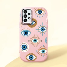 Ucuc Samsung Galaxy A73 Uyumlu Darbe Emici Kamera Korumalı Pembe Silikon Kılıf