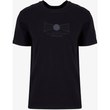Discovery Expedition D6SM-TST3743 Siyah Bisiklet Relaxed Baskılı Erkek T-Shirt