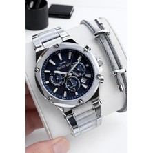 Slazenger Italyan Tasarım Bileklik Hediyeli 2 Yıl Garantili 10 Atm Çelik Erkek Kol Saat ESL.2501.05