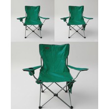 Kılıçaslan Camp Madfox 3'lü Campseat X90 Katlanır Kamp Sandalyesi (Taşıma Çantalı) Green