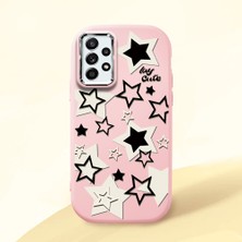 Ucuc Samsung Galaxy A52/A52S Uyumlu Darbe Emici Kamera Korumalı Pembe Silikon Kılıf