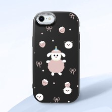 Ucuc iPhone 7/8/se 2020 2022 Uyumlu Darbe Emici Kamera Korumalı Siyah Silikon Kılıf