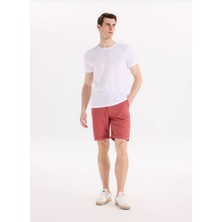 Fabrika Beyaz Erkek Slim Fit Flamlı T-Shirt F6SM-TST 2900