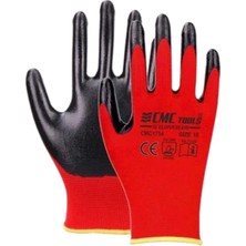 Cmc Tools Kırmızı Siyah Eldiven No:10