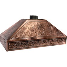 Elmas Çay Kazanı - Ikili Bakır Davlumbaz