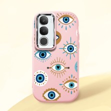 Ucuc Vivo Y19S 4G/Y19S Pro Uyumlu Darbe Emici Kamera Korumalı Pembe Silikon Kılıf