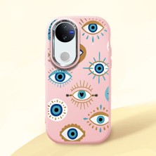 Ucuc Vivo V50 Uyumlu Darbe Emici Kamera Korumalı Pembe Silikon Kılıf