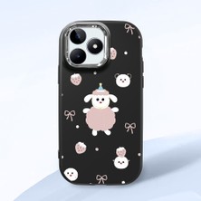 Ucuc Realme C51/C53 Uyumlu Darbe Emici Kamera Korumalı Siyah Silikon Kılıf