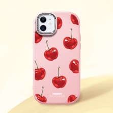 Ucuc iPhone 12/12 Pro Uyumlu Darbe Emici Kamera Korumalı Pembe Silikon Kılıf