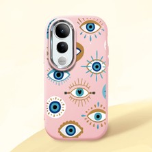 Ucuc Vivo V50 Lite 4g/5g Uyumlu Darbe Emici Kamera Korumalı Pembe Silikon Kılıf