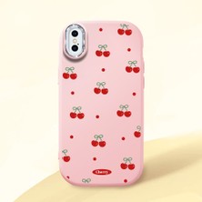 Ucuc iPhone X/xs Uyumlu Darbe Emici Kamera Korumalı Pembe Silikon Kılıf