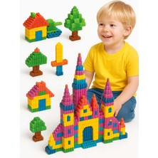 Feyza Design Eğitici Yapı Oyuncağı Seti - Montessori Stem Zeka Oyunu