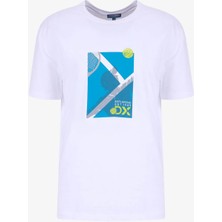Discovery Expedition D6SM-TST3741 Yeşil Bisiklet Relaxed Baskılı Erkek T-Shirt