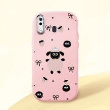 Ucuc Samsung Galaxy A30 Uyumlu Darbe Emici Kamera Korumalı Pembe Silikon Kılıf