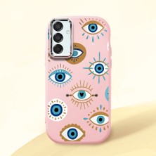 Ucuc Samsung Galaxy M15 Uyumlu Darbe Emici Kamera Korumalı Pembe Silikon Kılıf