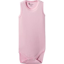 Pembe Askılı Body Zıbın 7-12 Yaş Çocuklar Için (1 Adet) Alttan Çıtçıtlı Özel Gereksini