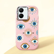 Ucuc Vivo Y27 5G/Y27S Uyumlu Darbe Emici Kamera Korumalı Pembe Silikon Kılıf