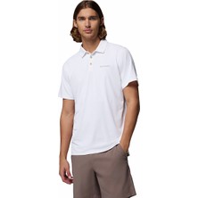 Columbia Tech Trail Utility Erkek Beyaz Outdoor Polo Yaka T-Shirt AM1495-100