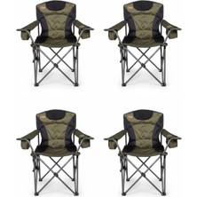 Kılıçaslan Camp Madfox 4'lü Alphaback R108 Katlanır Kamp Sandalyesi Shadow Moss