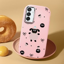 Ucuc Samsung Galaxy M15 Uyumlu Darbe Emici Kamera Korumalı Pembe Silikon Kılıf