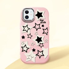 Ucuc iPhone 12 Mini Uyumlu Darbe Emici Kamera Korumalı Pembe Silikon Kılıf