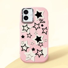 Ucuc iPhone 16 Plus Uyumlu Darbe Emici Kamera Korumalı Pembe Silikon Kılıf