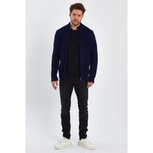 Alexander Gardi Alexandergardı Dik Yaka Fermuarlı Triko Hırka (E22-5714)