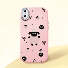 Ucuc iPhone Xs Max Uyumlu Darbe Emici Kamera Korumalı Pembe Silikon Kılıf