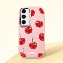 Ucuc Samsung Galaxy S23 Uyumlu Darbe Emici Kamera Korumalı Pembe Silikon Kılıf