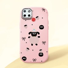 Ucuc Realme C25/C25S Uyumlu Darbe Emici Kamera Korumalı Pembe Silikon Kılıf