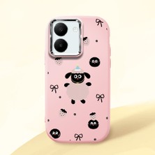 Ucuc Vivo Y27 5G/Y27S Uyumlu Darbe Emici Kamera Korumalı Pembe Silikon Kılıf
