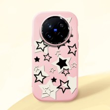 Ucuc Vivo X200 Pro Uyumlu Darbe Emici Kamera Korumalı Pembe Silikon Kılıf
