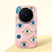 Ucuc Vivo X300 Pro Uyumlu Darbe Emici Kamera Korumalı Pembe Silikon Kılıf
