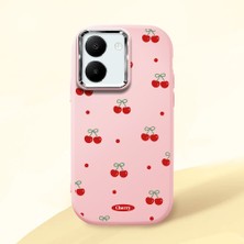 Ucuc Vivo Y27 5G/Y27S Uyumlu Darbe Emici Kamera Korumalı Pembe Silikon Kılıf